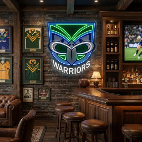New Zealand Warriors Neon Sign