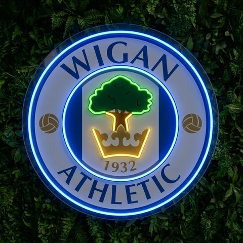 Wigan Athletic Crest Neon Sign