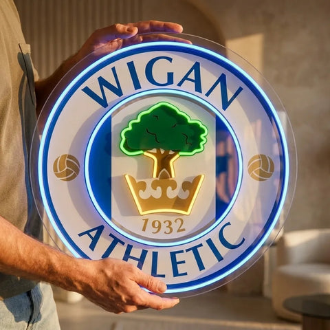 Wigan Athletic Crest Neon Sign