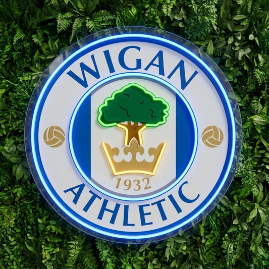 Wigan Athletic Crest Neon Sign
