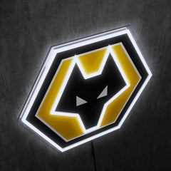 Wolverhampton FC Badge Neon