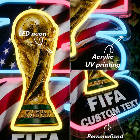 Custom World Cup Neon Sign - USA
