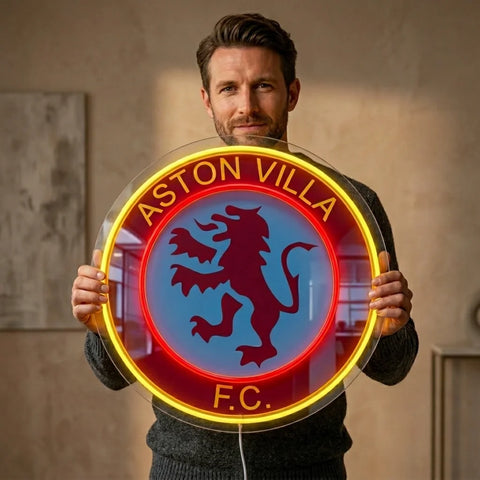Aston Villa 1990 Neon Sign