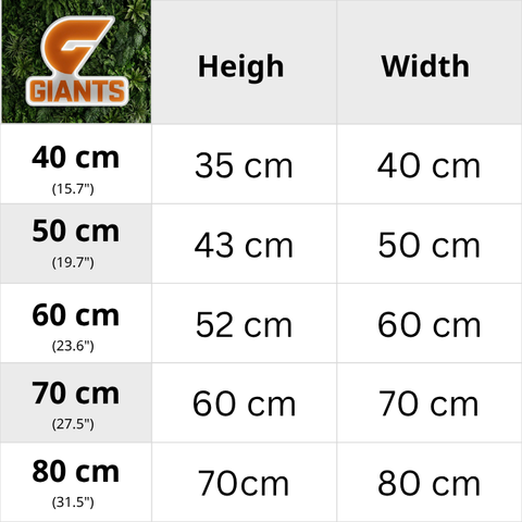 GWS Giants Neon Sign