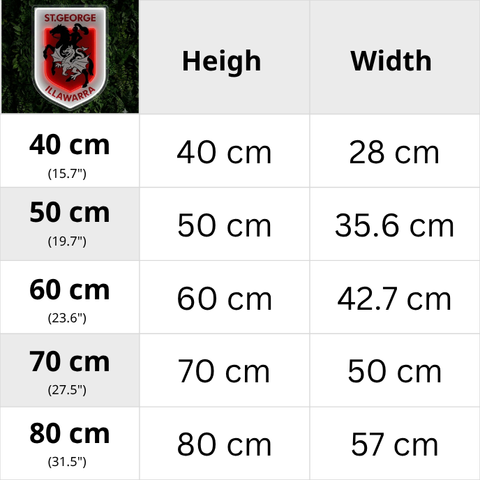 St George Illawarra Dragons Neon Sign