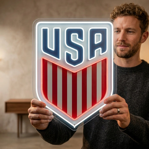 USA World Cup Neon Sign